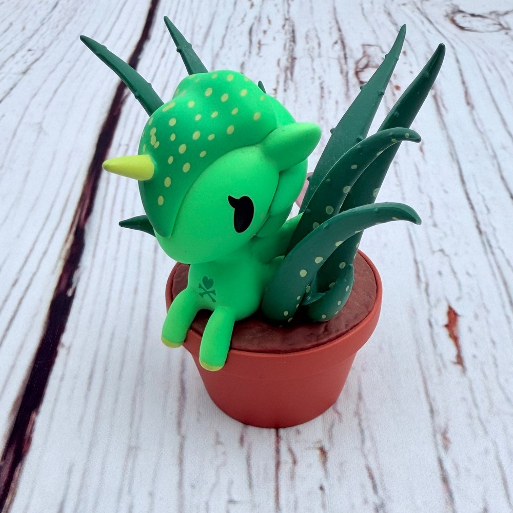 Tokidoki Botanical Unicorno Aloe Vera Figure Green Succulent Plant Vinyl Toy